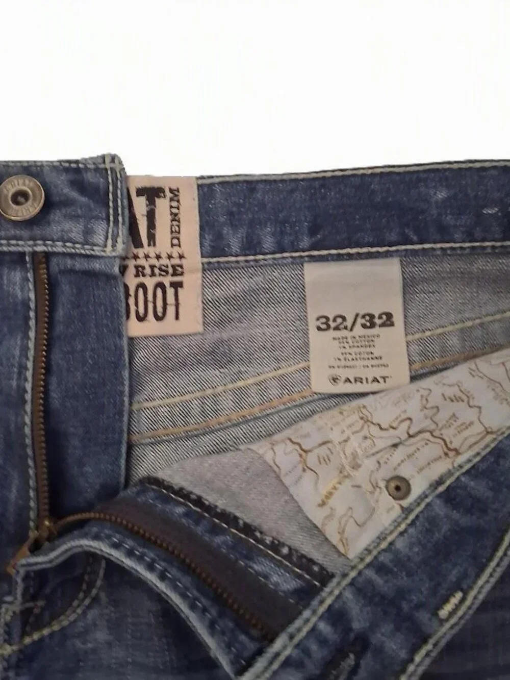 Ariat M4 Low Rise Bootcut Jeans Men’s 32x32 Blue Denim Y2K Streetwear Western